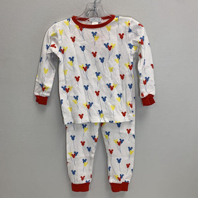 2T: Pima Cotton Pajamas - Mickey or Minnie Balloons