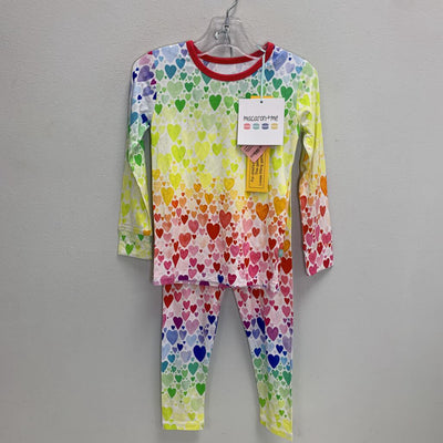 4T: Pajama Set - Rainbow Hearts NWT