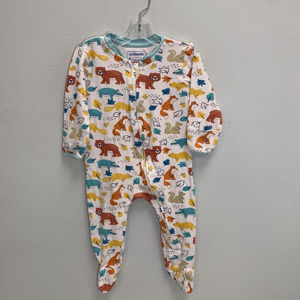 6-9M Footed Sleeper - Woodland Animals