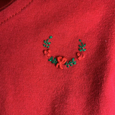 3M: Bodysuit + Cardigan + Pants - Christmas Wreath