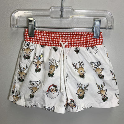 2T: Swim Trunks - Santa & Reindeer
