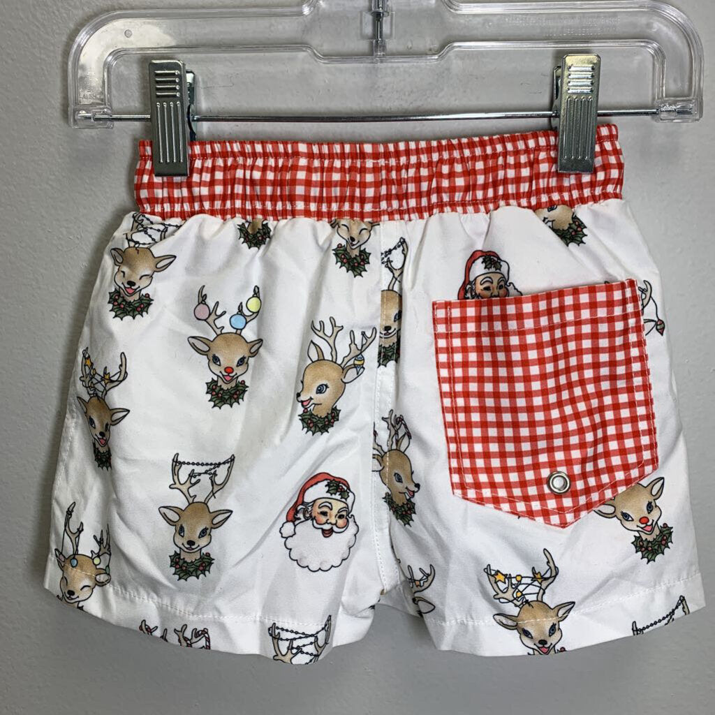 2T: Swim Trunks - Santa & Reindeer