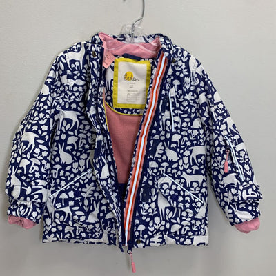 4-5Y: Waterproof Winter Coat - Woodland Print