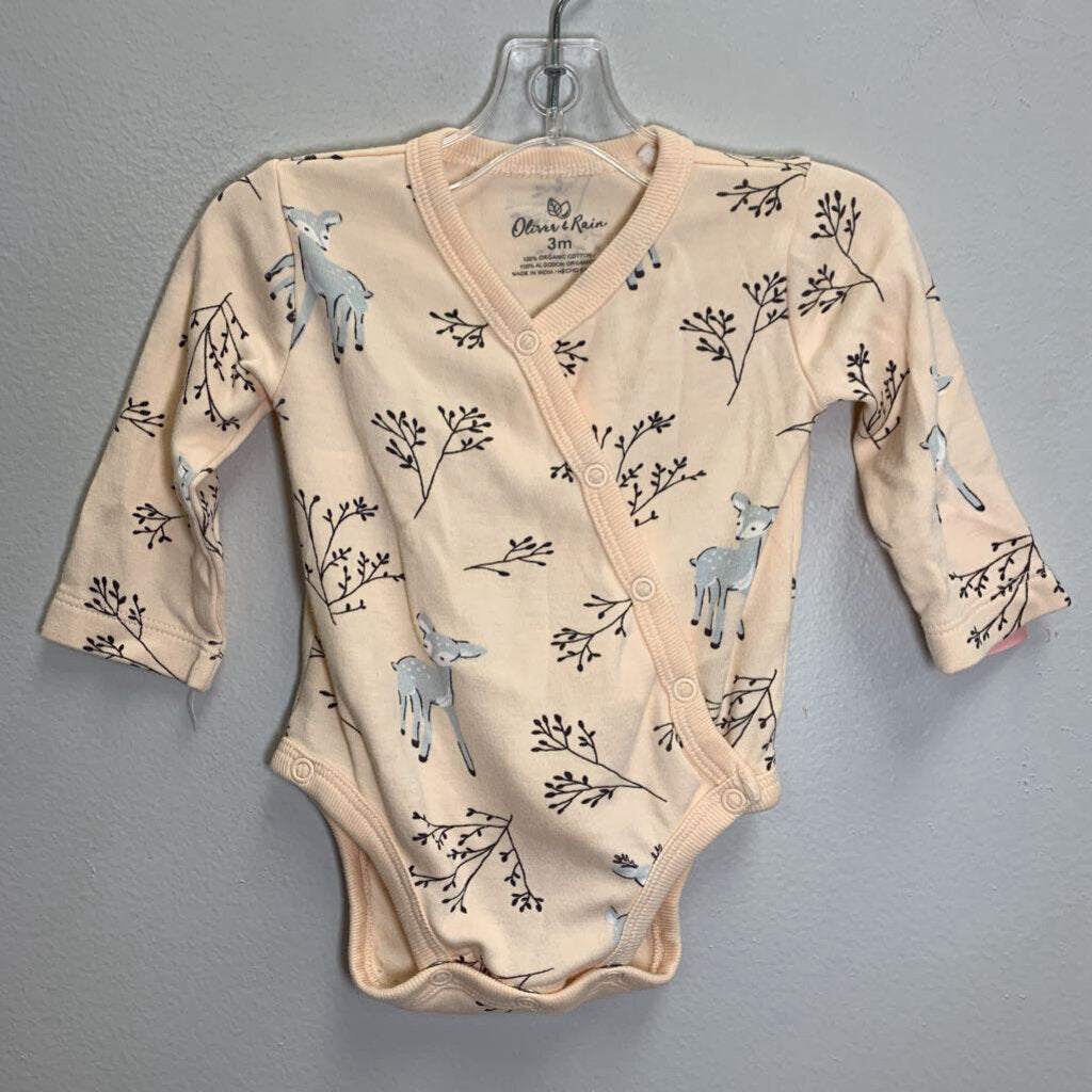 3M: Longsleeve Bodysuit - Deer Print