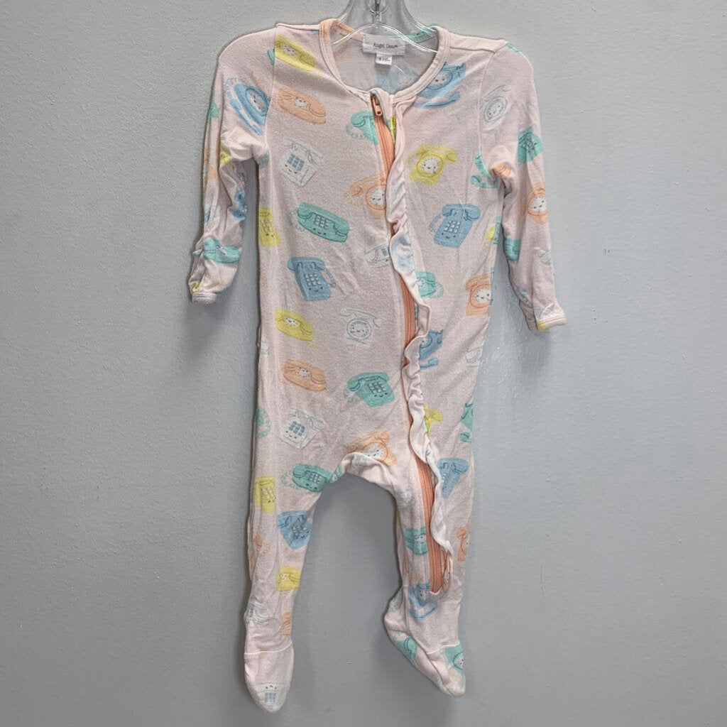 3-6M: Footed Sleeper - Telephones