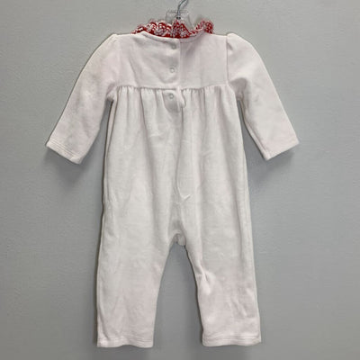 3-6M: Collared Velour Romper