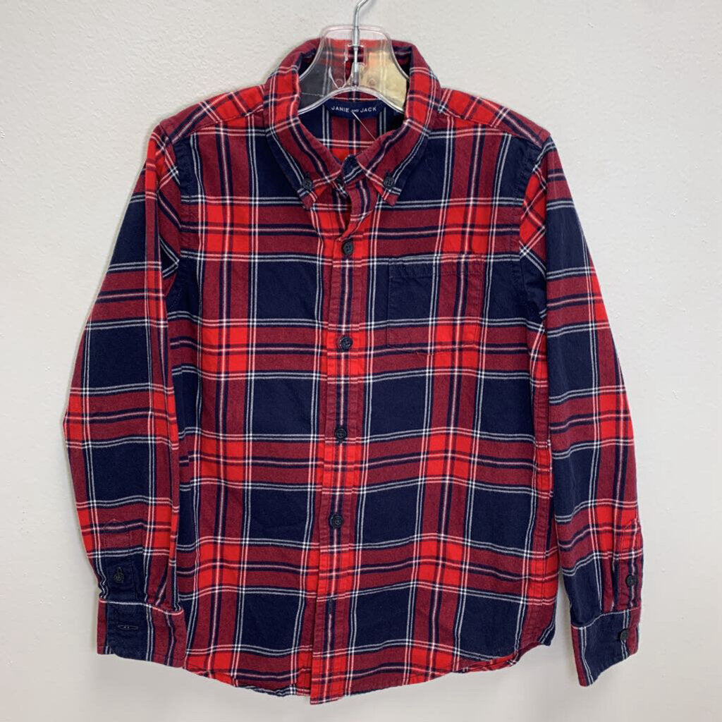 6: Plaid Flannel Button Down Shirt