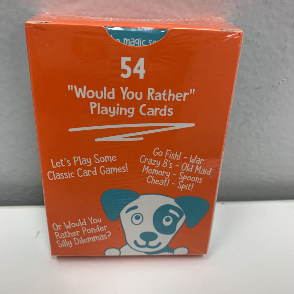 "Would You Rather" Playing Cards NIB