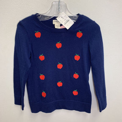 2-3: Crewneck Knit Sweater - Embroidered Apples NWT