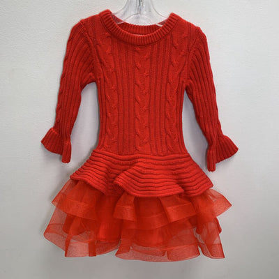 3T: Cable Knit Sweater Dress w/ Tutu Skirt