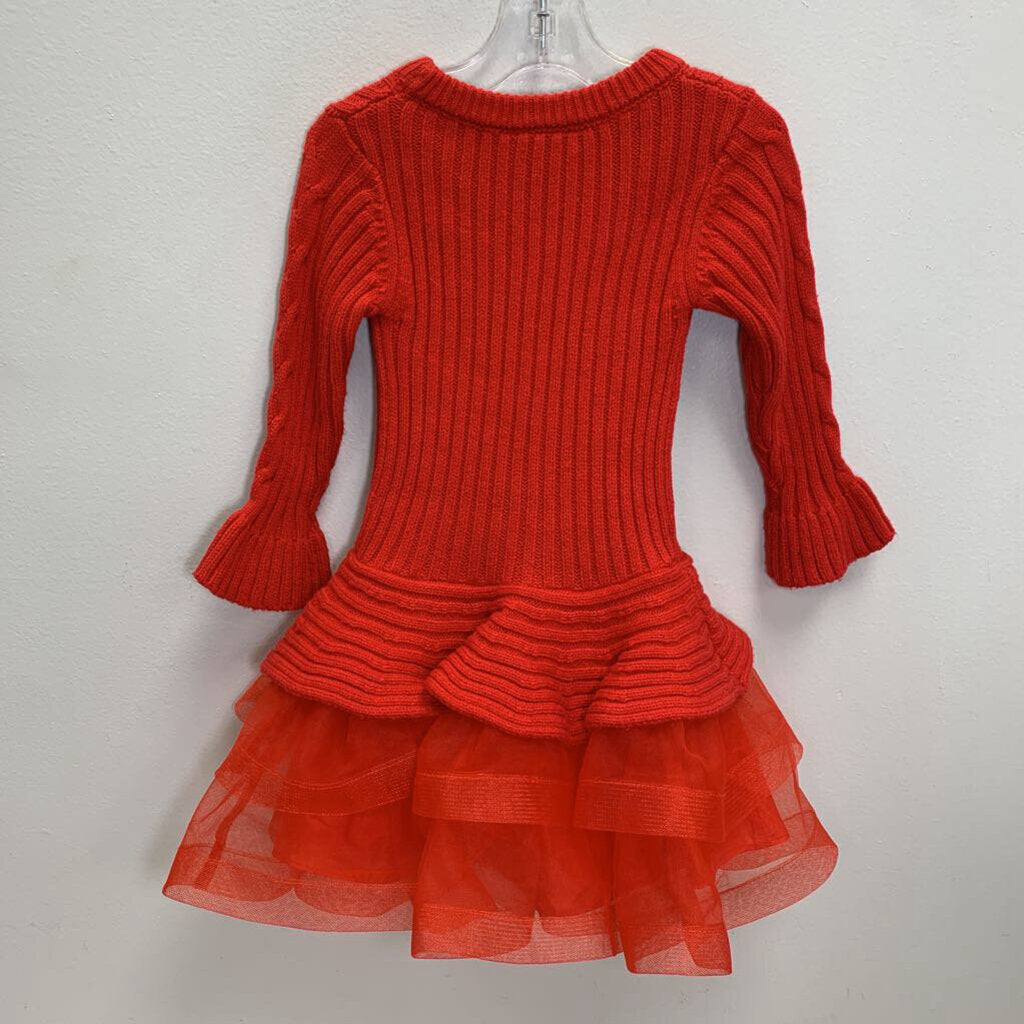3T: Cable Knit Sweater Dress w/ Tutu Skirt
