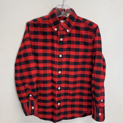 4-5: Long Sleeve Buffalo Plaid Flannel Shirt