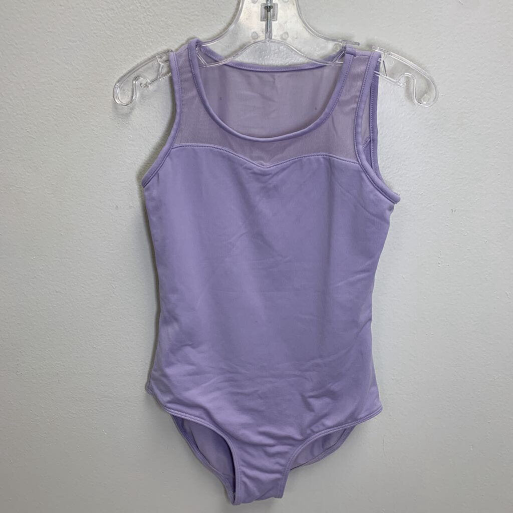 8-10: Sweetheart Neck Flock Tank Leotard