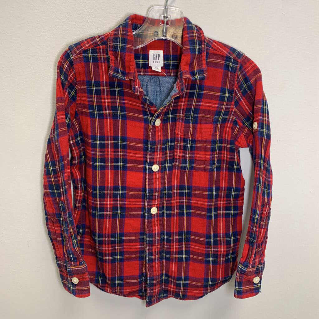 4-5: Long Sleeve Plaid Flannel