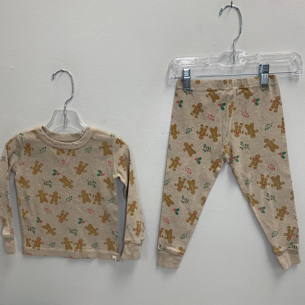 3T: Pajama Set - Jolly Gingerbread Holiday