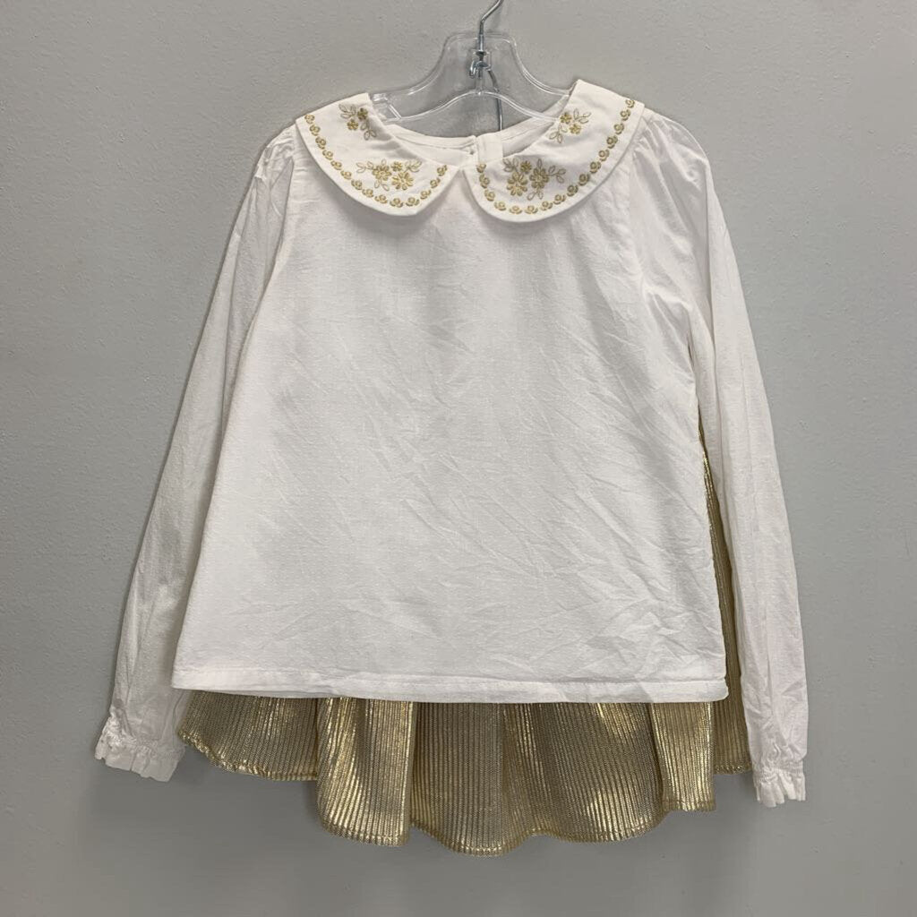 12-18M: Floral Bodysuit w/ Peter Pan Collar