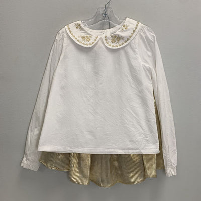 12-18M: Floral Bodysuit w/ Peter Pan Collar