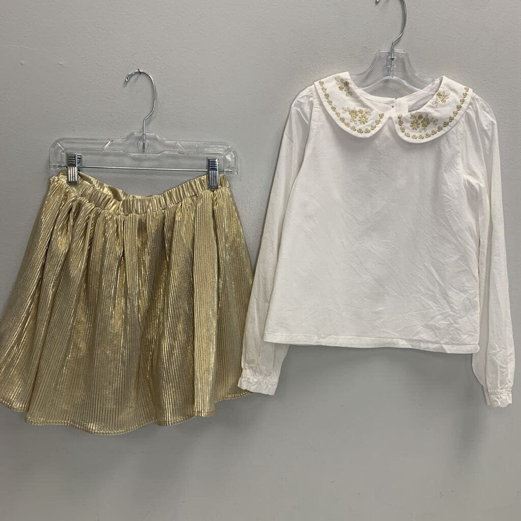 12-18M: Floral Bodysuit w/ Peter Pan Collar