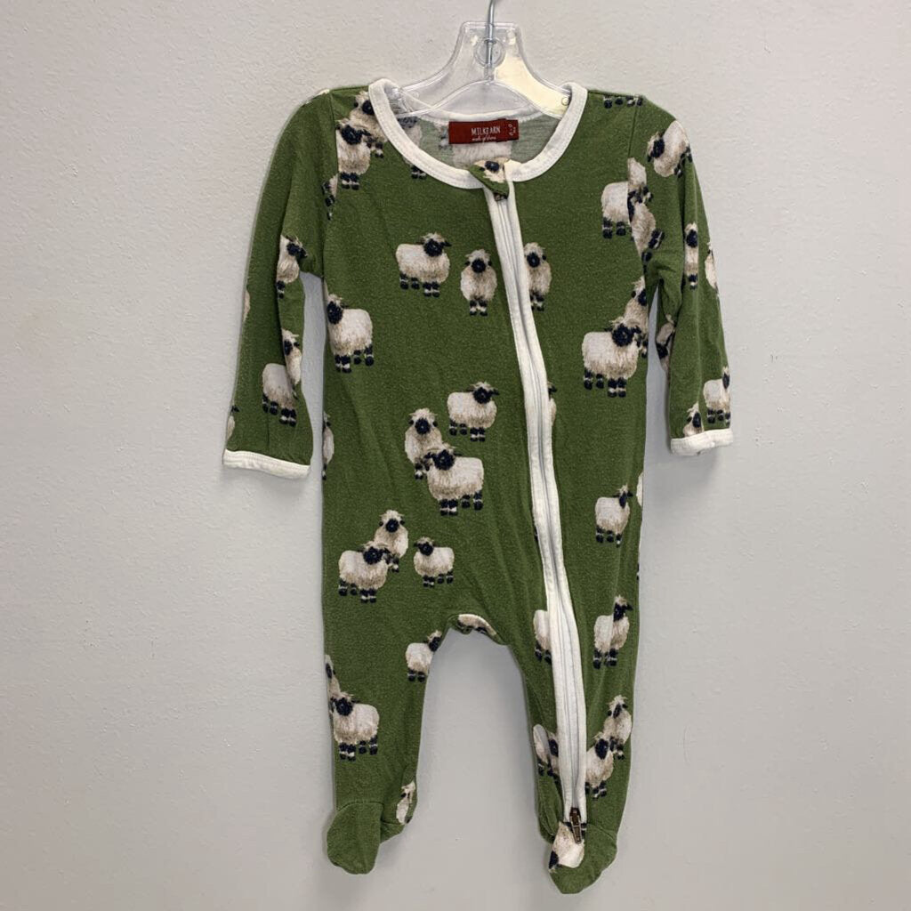 6-9M: Footed Sleeper - Valais Sheep