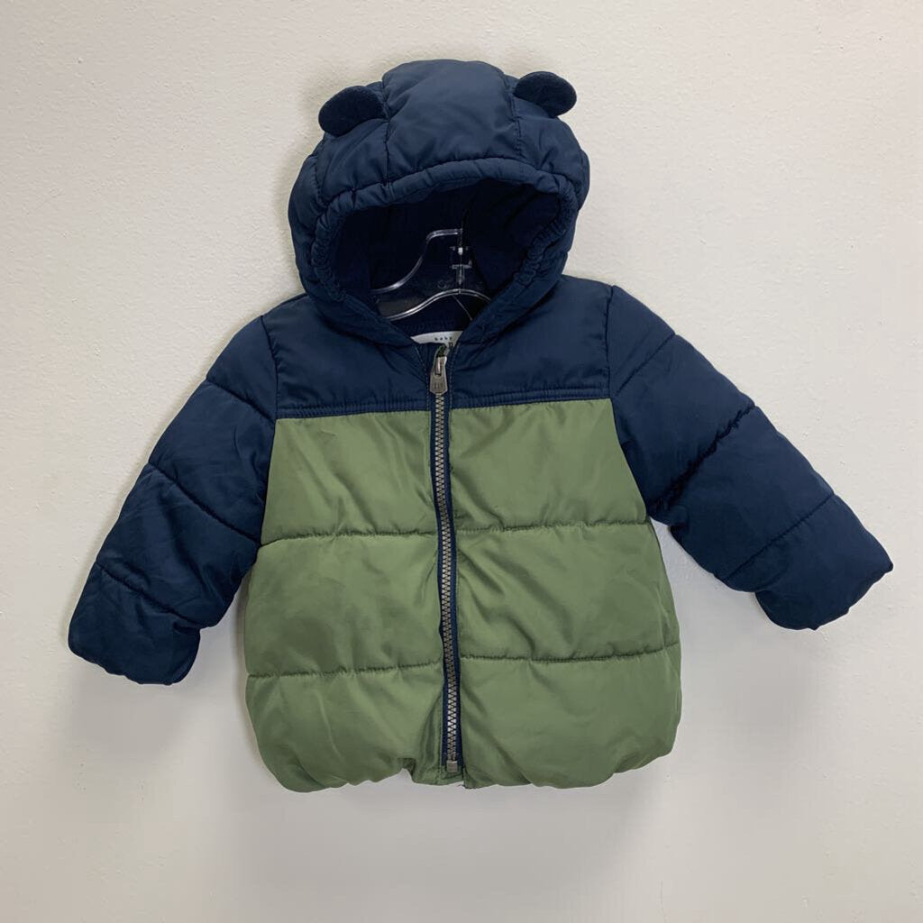 12-18M: Colorblock Fleece Lined Puffer Jacket