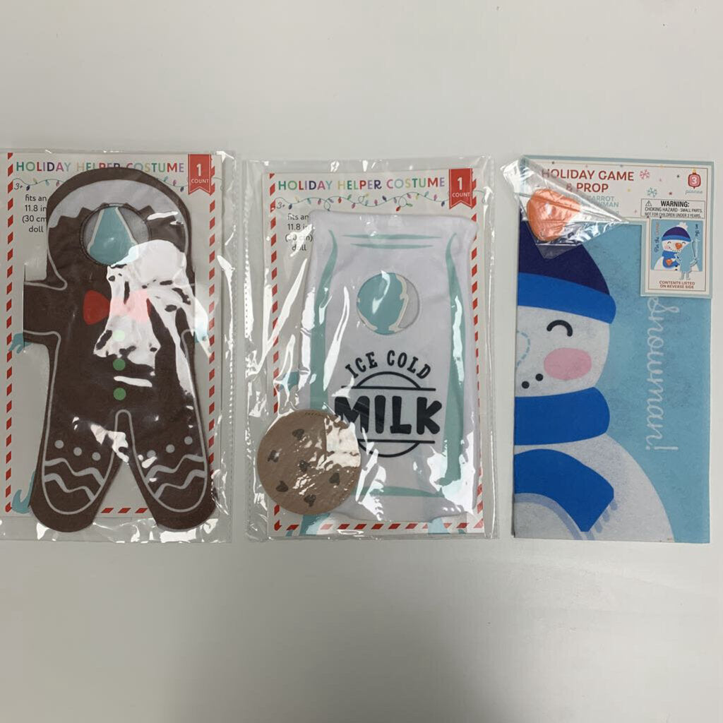 Elf on the Shelf Costumes & Game - 3 Pack NWT