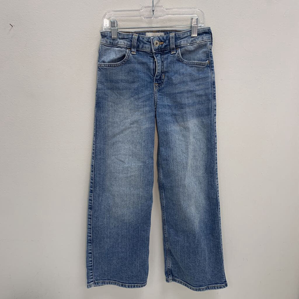9-10S: High Rise Wide Leg Jeans