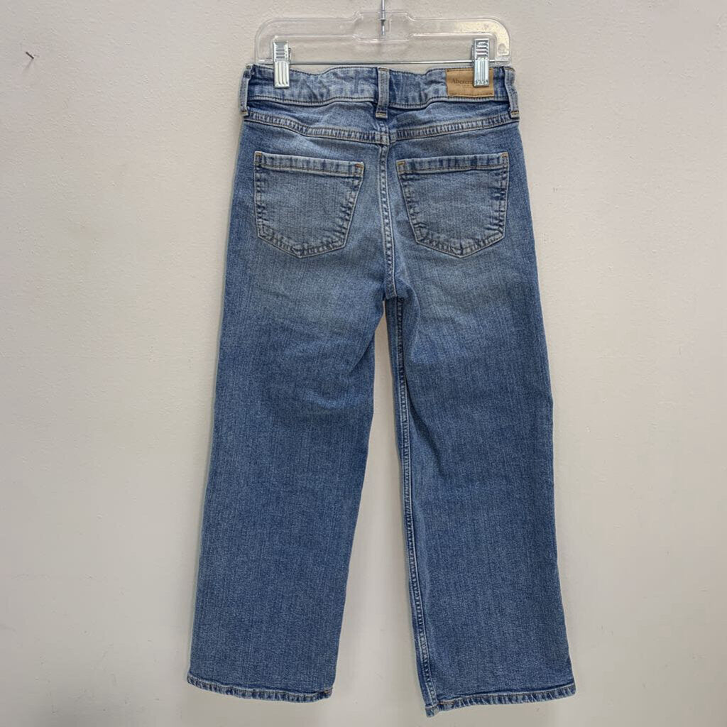 9-10S: High Rise Wide Leg Jeans