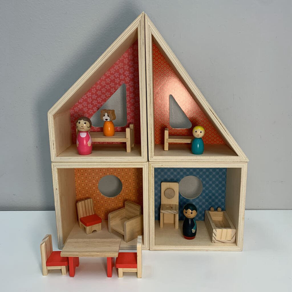 Modular Wooden Dollhouse