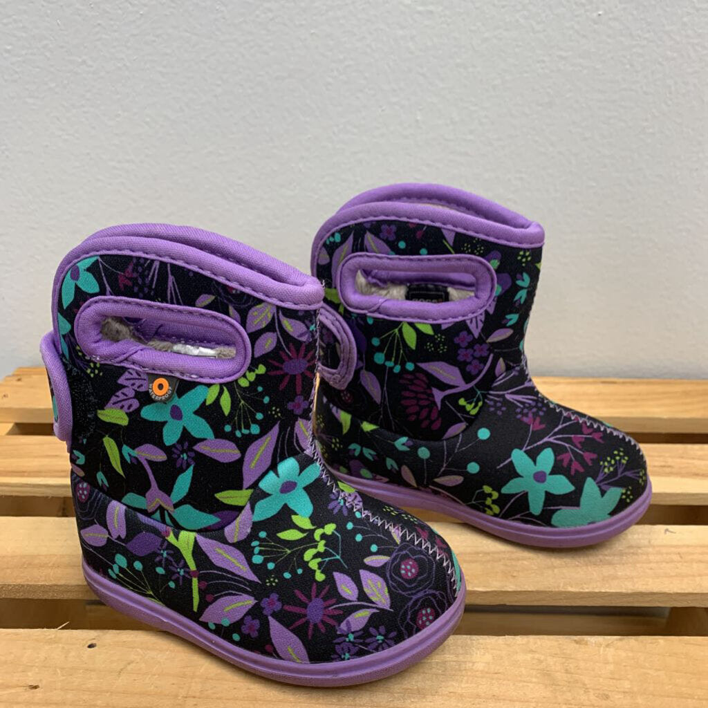 5: Waterproof Snow Boots - Floral