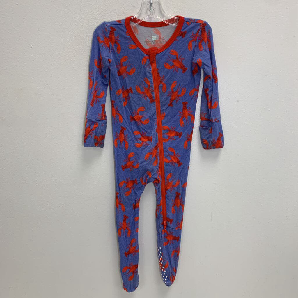 6-9M: Footed Sleeper - Lobsters