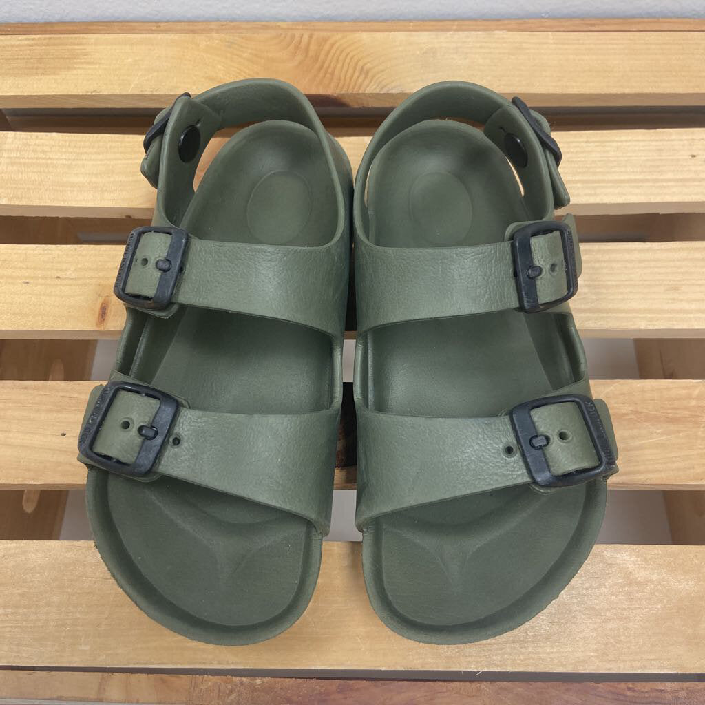 Size 13.5: Birkenstock olive sandals