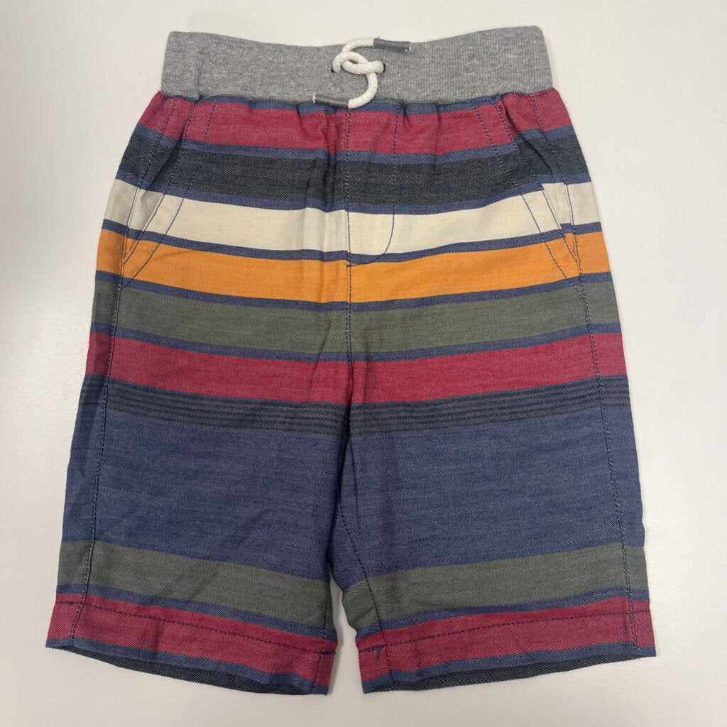 4-5: Peek multicolor striped tie waist shorts