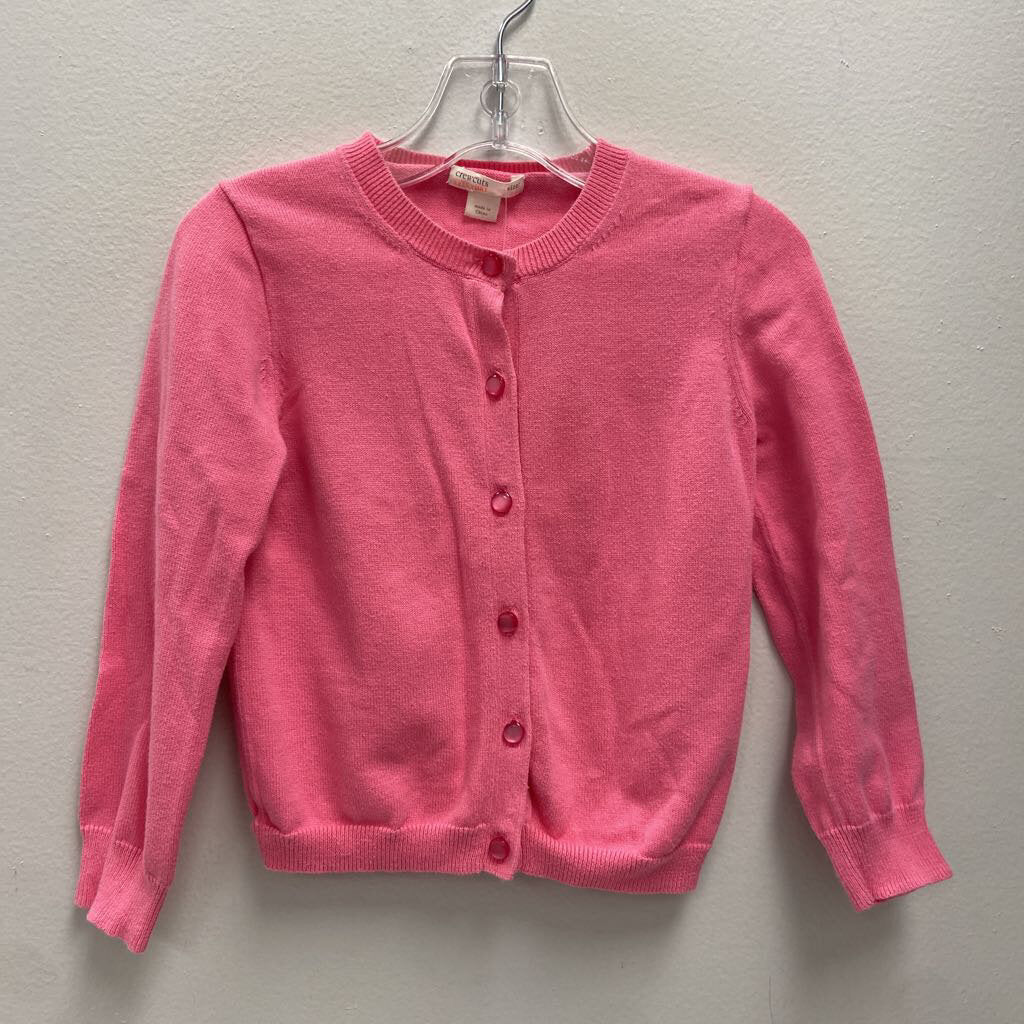 Size 4-5: Crewcuts pink spring knit cardigan