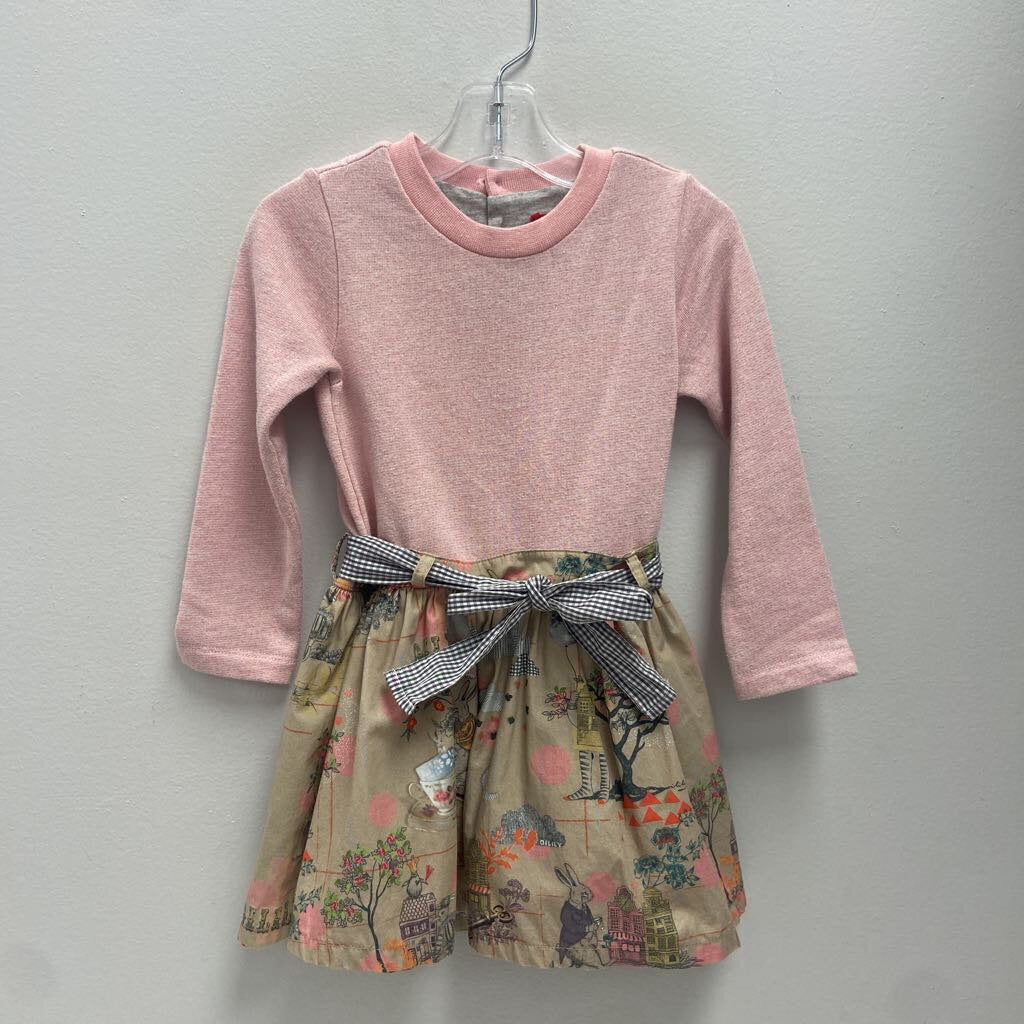 2T: Oilily pink drop waist dress