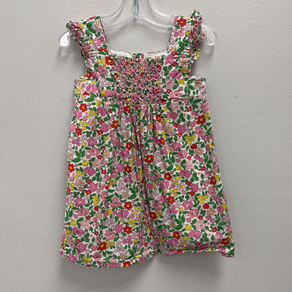 18-24M: Baby Boden pink/red/green floral print sundress