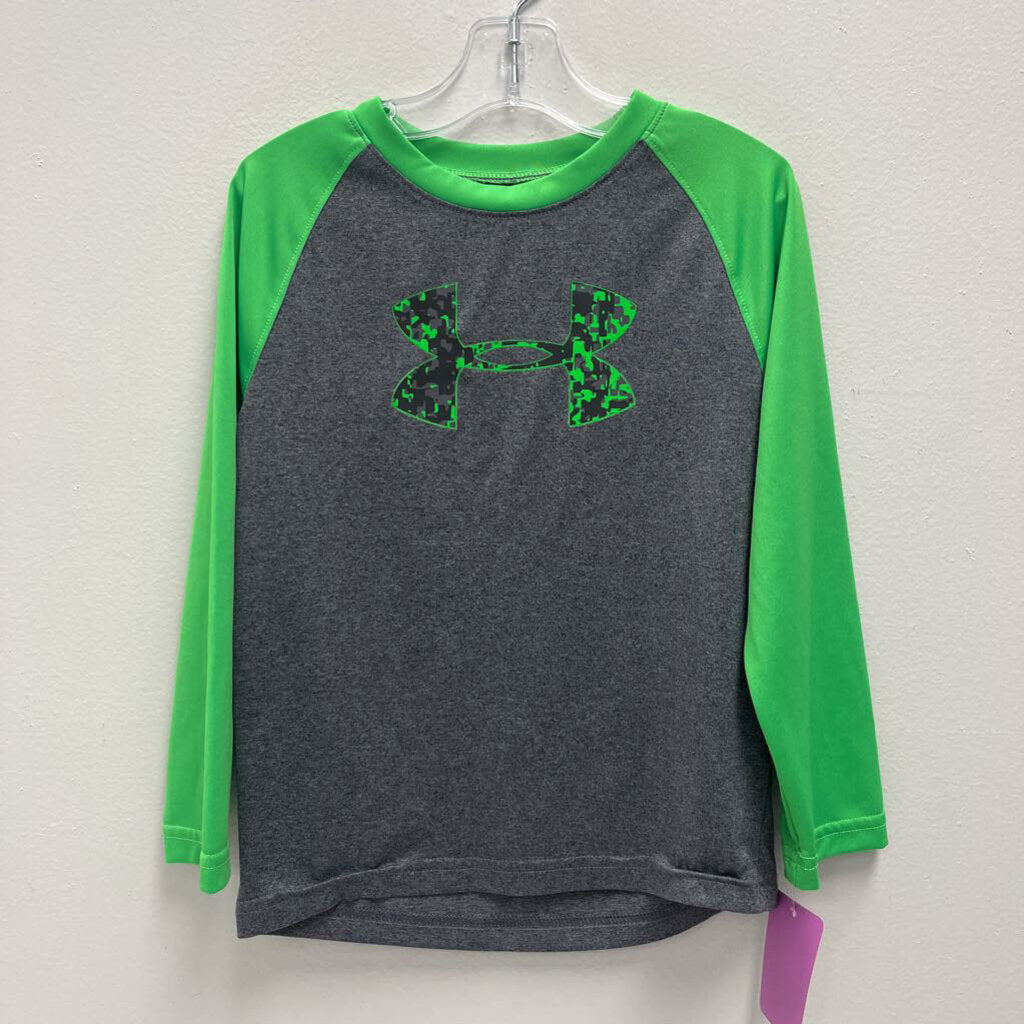 5: Under Armour grey & green performance pull over