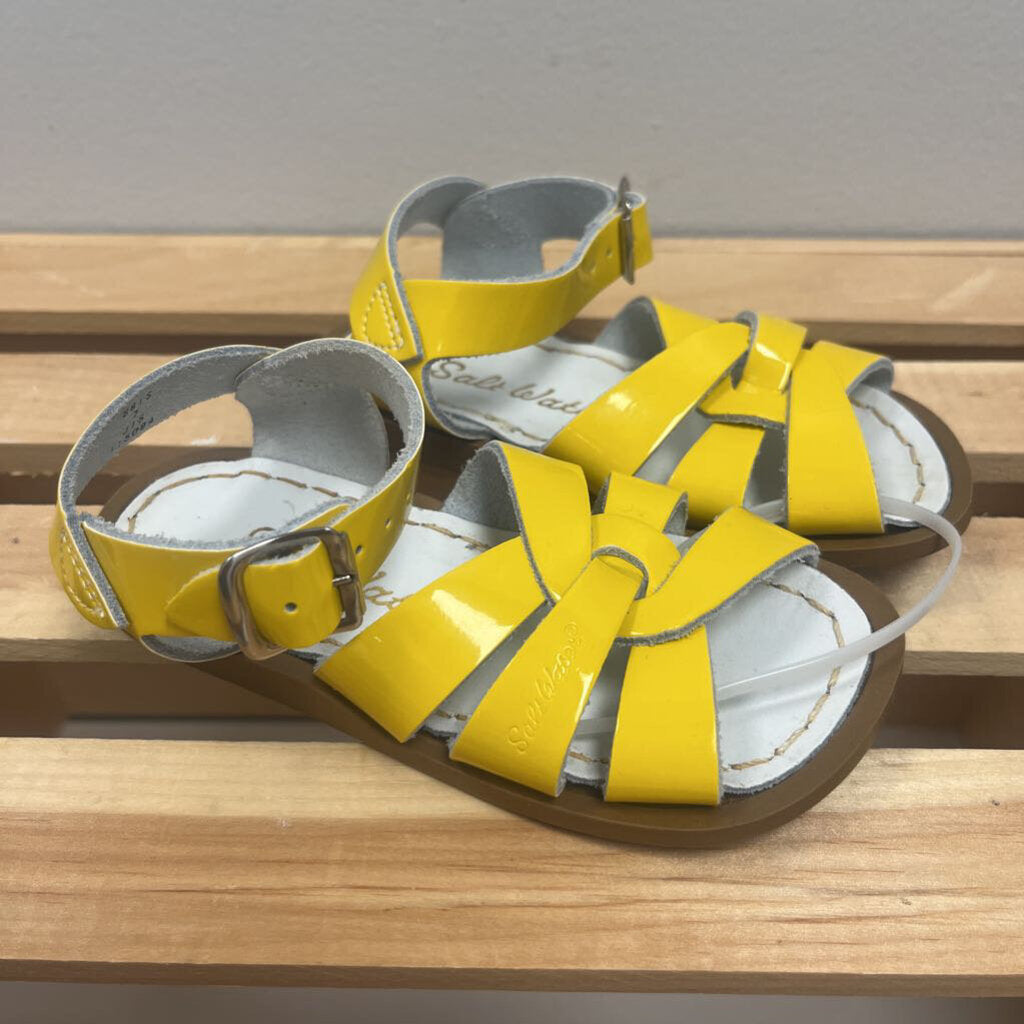 Size 8: Salt Water Taffy yellow sandals