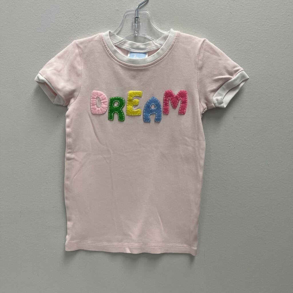 6: Bella Bliss pink w/DREAM applique tshirt