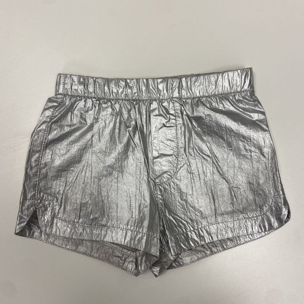 5: Neon Rebels silver metallic shorts