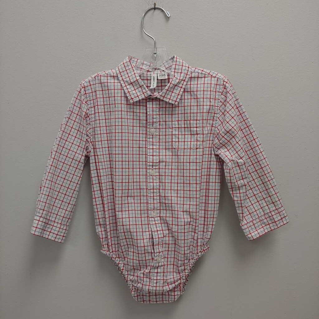 18-24m: Janie and Jack Red + Blue Polo Onesie